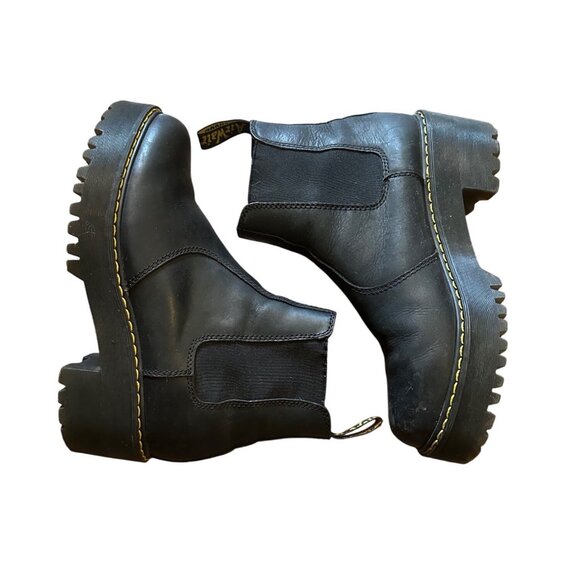 Dr. Marten’s Rometty Black Leather Boot Women 8 - Picture 2 of 9